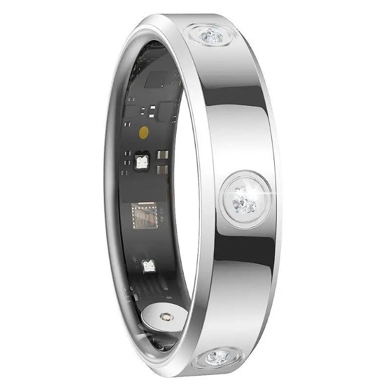 Gymnastics Rings - Xiaomi スマートリング女性男性超狭い心拍数健康ストレス測定モニター HR01 防水ファッションリング新