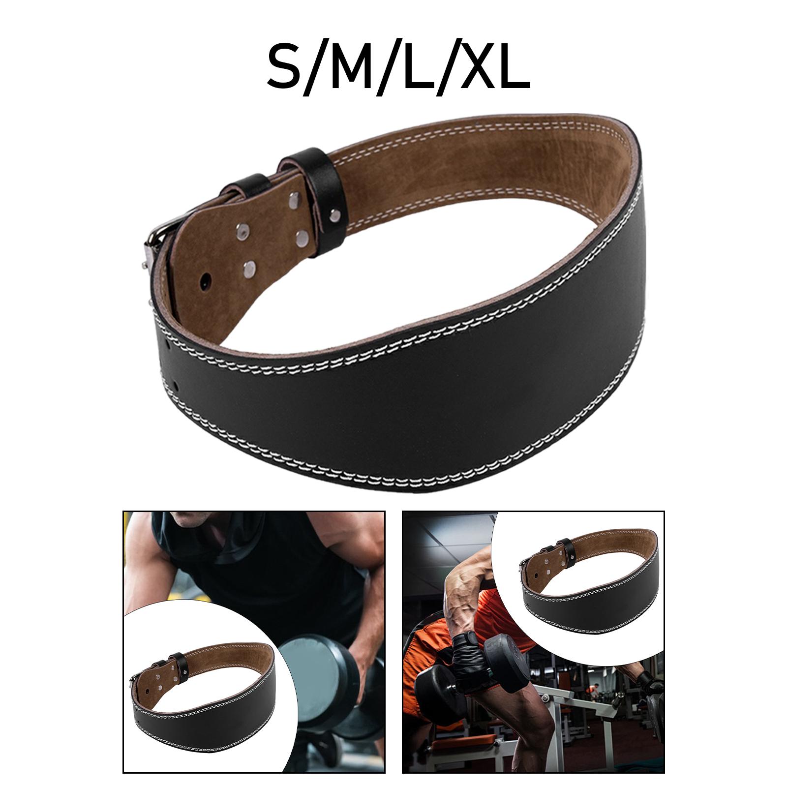 Weight Lifting Belt - スポーツ保護具 PUレザー ウェイトリフティングベルト 調節可能なウエストサポート パワーリフティング スクワット