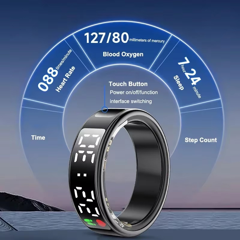 スマートリング心拍数血中酸素健康と睡眠モニター5ATM防水マ - Gymnastics Rings のレビューと価格