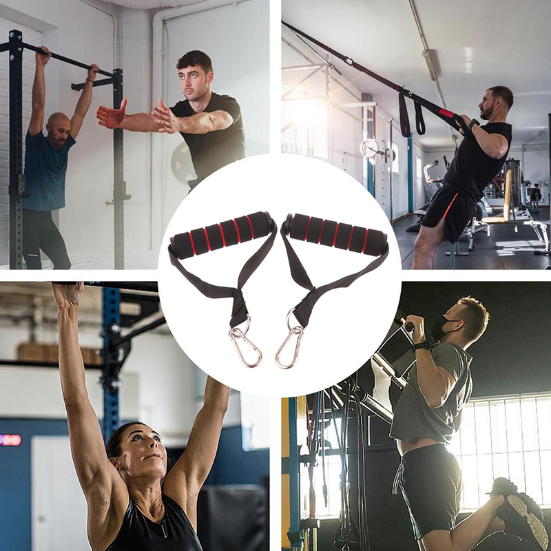 【F】頑丈なケーブルマシン用ハンドル。フック付きDリング、金 - Gymnastics Rings のレビューと価格