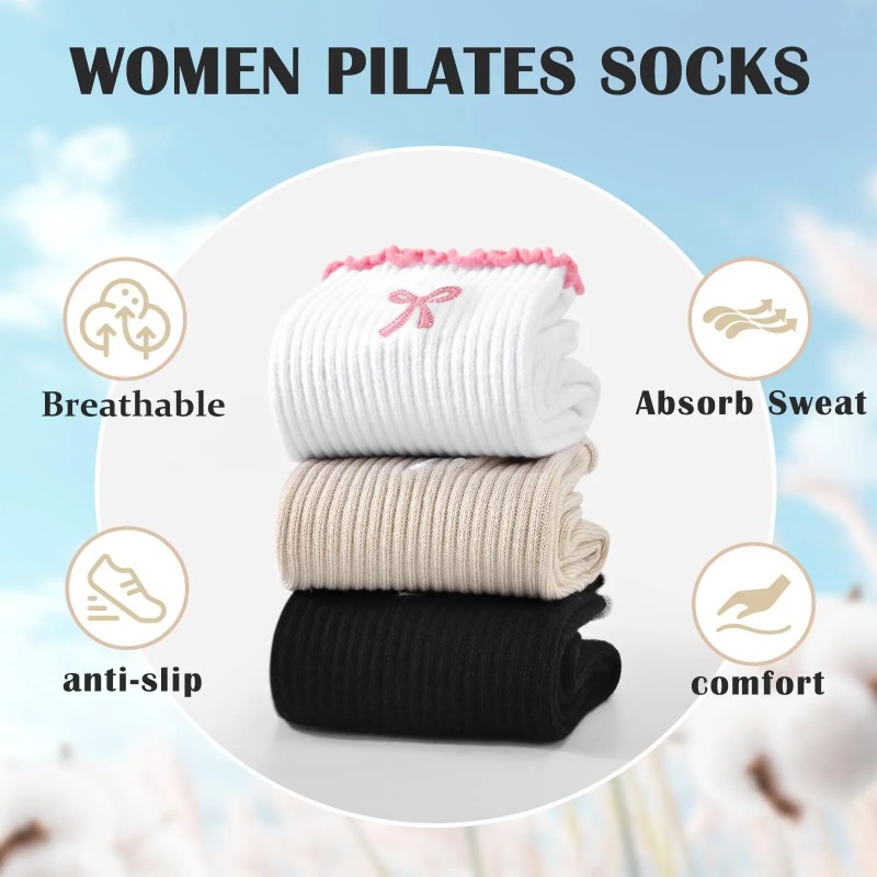 プロフェッショナルヨガソックス、コットンストラップシリコン滑 - Yoga For Fitness のレビューと価格