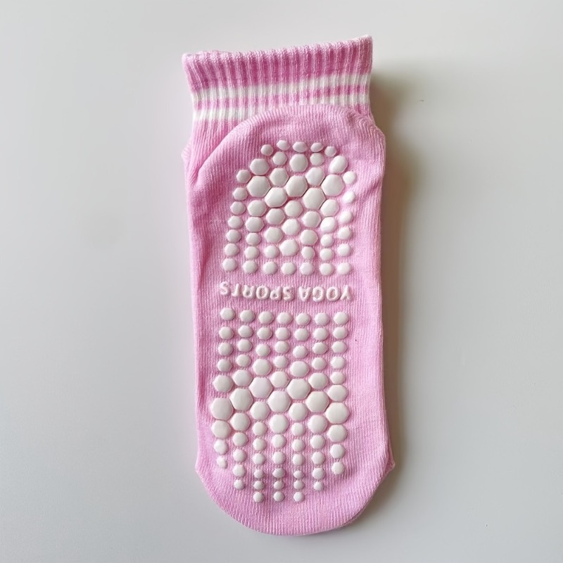 1/5 ペア女性用シリコンアンチスリップピラティスヨガソック - Yoga For Fitness のレビューと価格