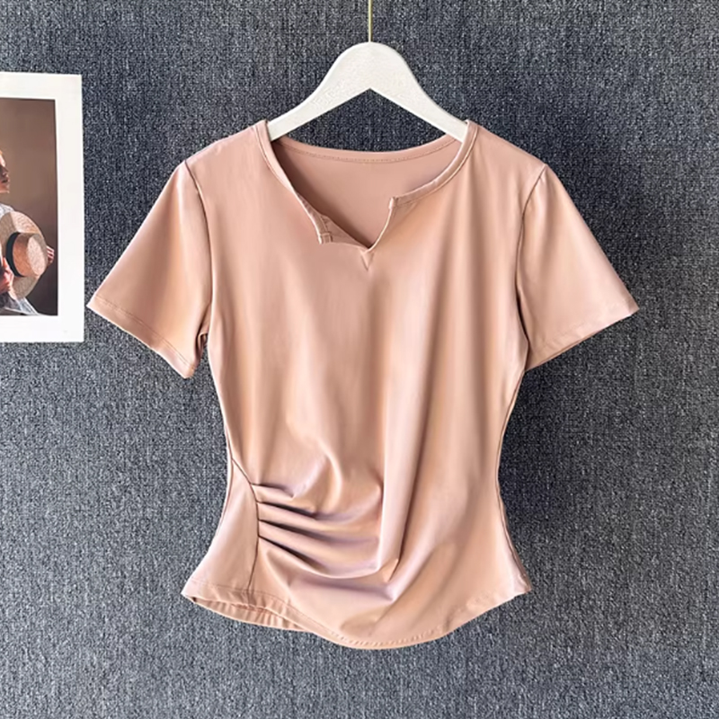 女性用ヨガウェア 夏用ピラティストレーニングフィットネストッ - Yoga Fitness Wear のレビューと価格