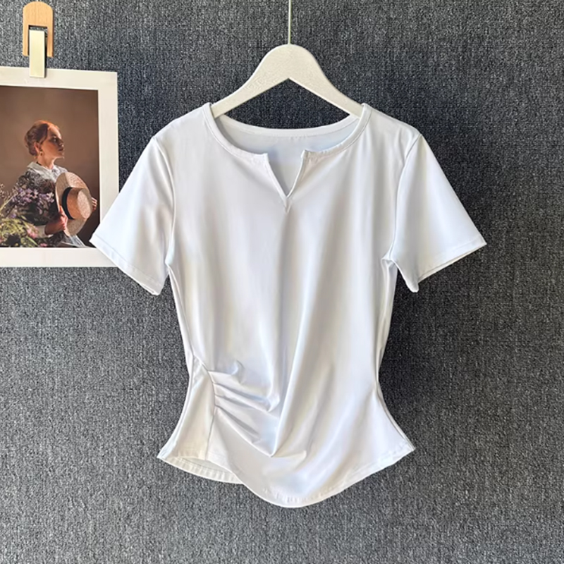 女性用ヨガウェア 夏用ピラティストレーニングフィットネストッ - Yoga Fitness Wear のレビューと価格