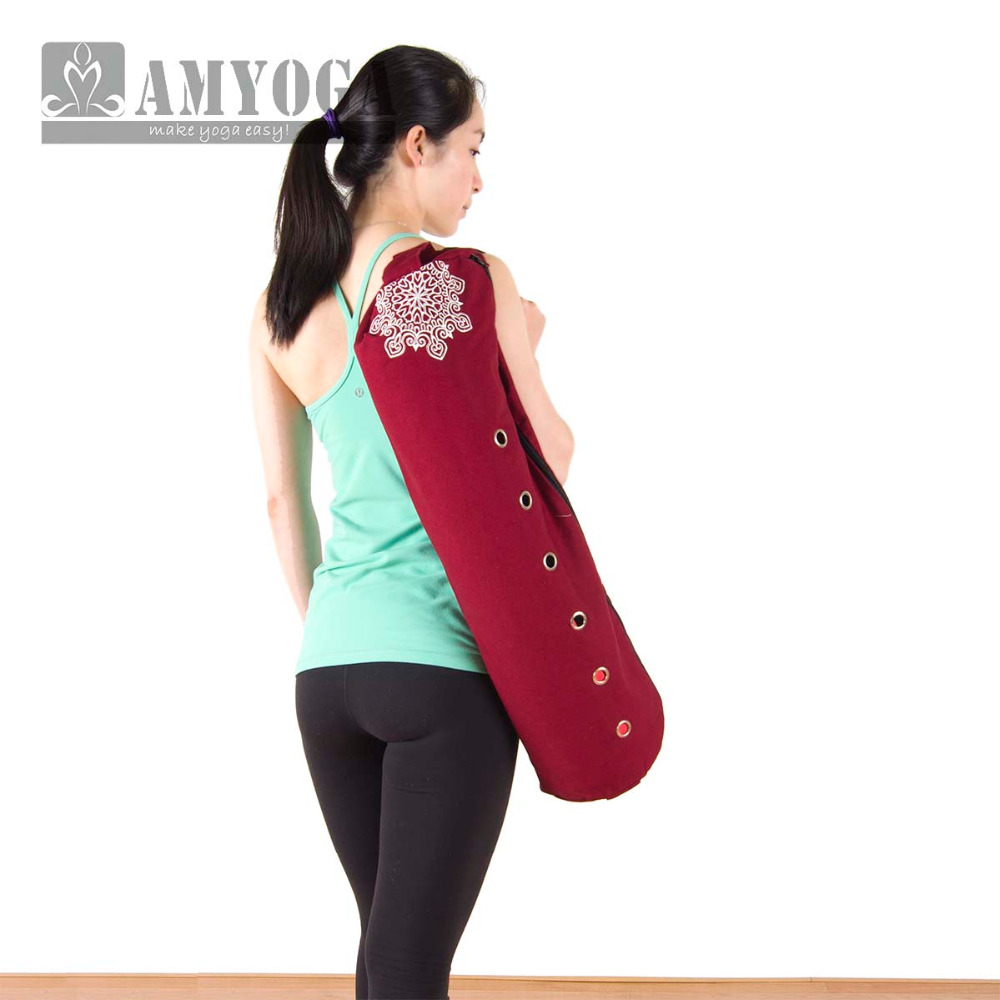 キャンバスヨガマットバッグ シングルショルダー ジムマットバ - Yoga Fitness Usa のレビューと価格