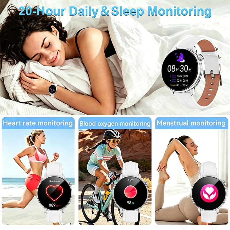 LIGE スポーツスマートウォッチ 女性用 ワイヤレス通話  - Oxygen Yoga & Fitness Kelowna のレビューと価格