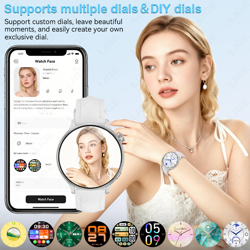 LIGE スポーツスマートウォッチ 女性用 ワイヤレス通話  - Oxygen Yoga & Fitness Kelowna のレビューと価格