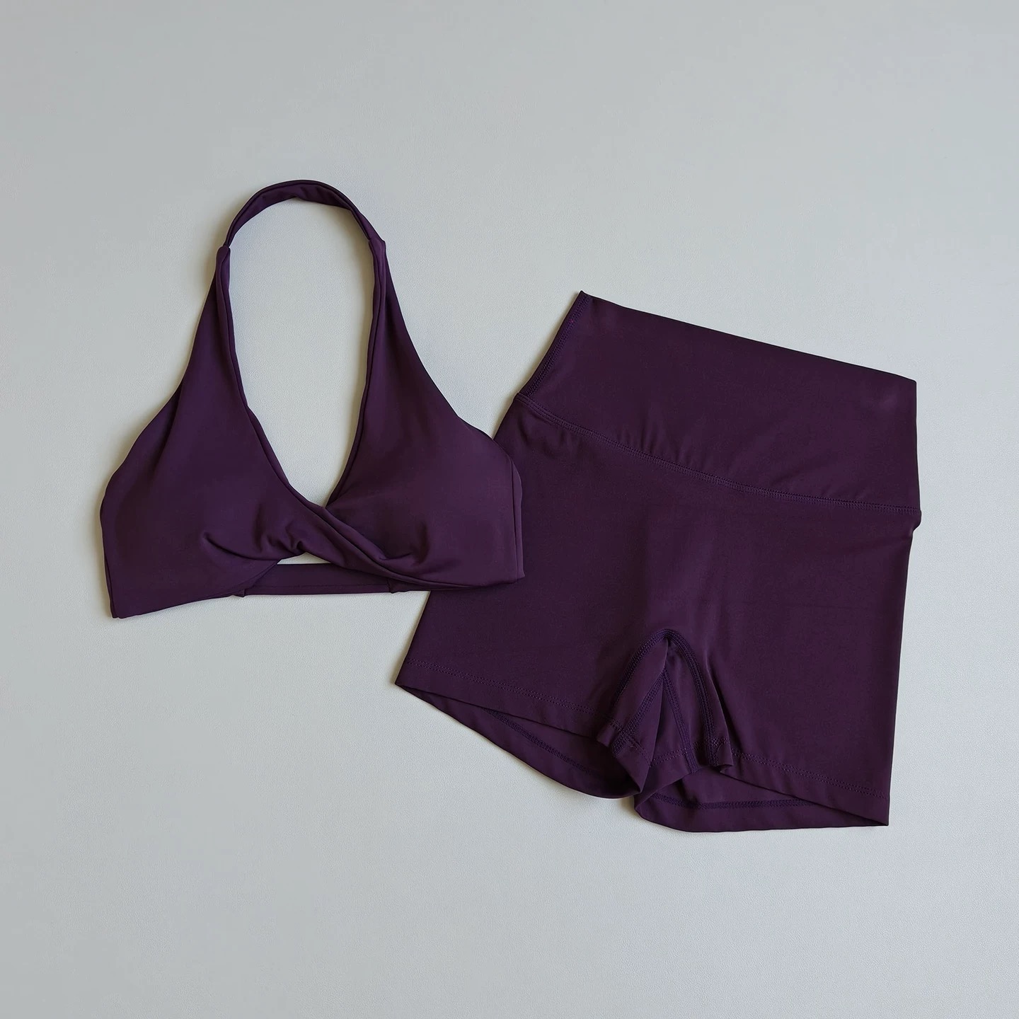 レディースヨガウェア2点セット |   ホルターネックオープ - Yoga Fitness Wear のレビューと価格