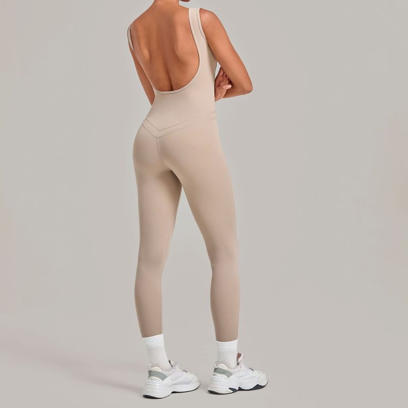 ヨガジャンプスーツ、背中が大きく開いたタイトフィットランニン - Yoga Fitness Wear のレビューと価格